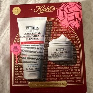 Kiehl's Ultra Facial Cleanser and Cream Set  Duo For The Hydration NEW IN BOX